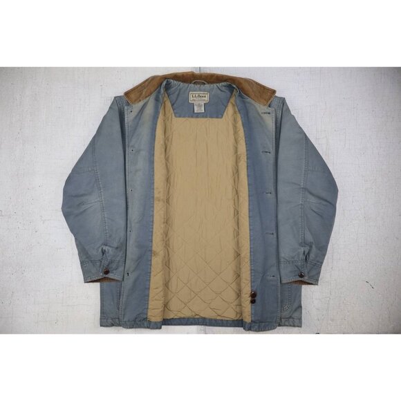 LL Bean Barn Chore Field Jacket Coat Mens XL Green Thinsulate Quilted Lining - Picture 4 of 13